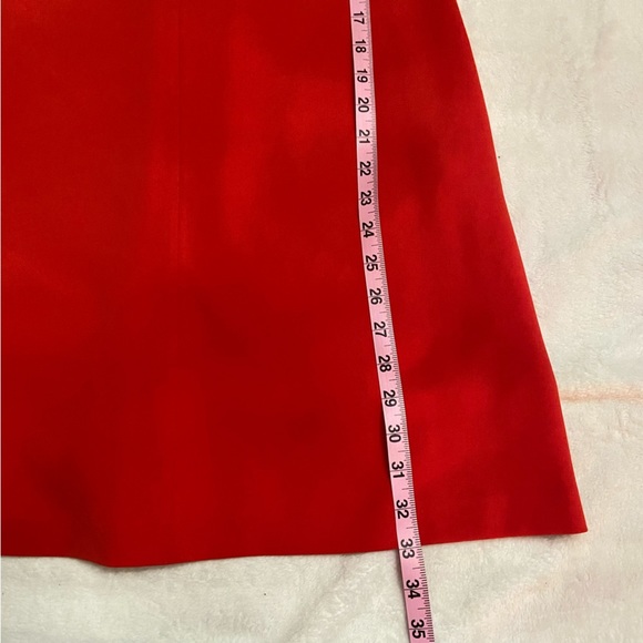 Theory V-neck Sleeveless Admiral Crepe Short Dress In Bright Tomato 28177 - Picture 7 of 11